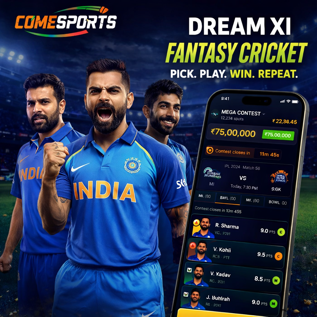 Cric APK Download fantasy cricket and India team visual